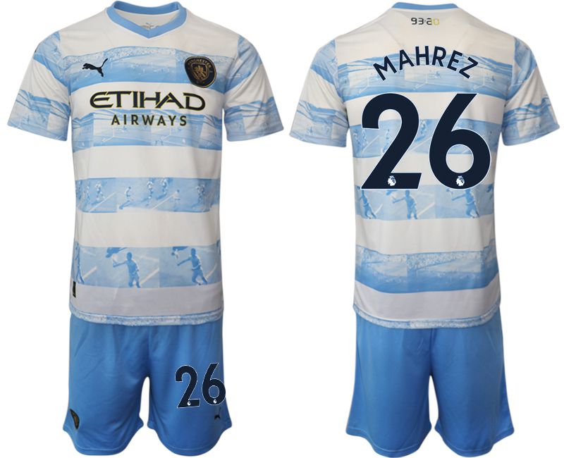 Men 2022-2023 Club Manchester City blue 26 Soccer Jersey